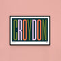 Croydon Typographic Print, thumbnail 1 of 5