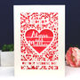 Personalised Papercut 'On Your Wedding Day' Card, thumbnail 9 of 9
