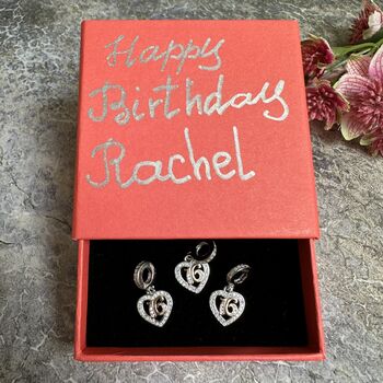 16th Birthday Charm Personalised Silver Bracelet Gift, 6 of 8