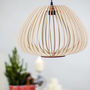 Tulip Wooden Lampshade, Ceiling Lights, thumbnail 4 of 4