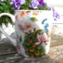 Jumbo Mug In Peacock Design, thumbnail 4 of 6