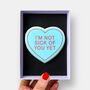 I'm Not Sick Of You Yet Love Heart Valentine's Letterbox Iced Cookie, thumbnail 1 of 10