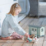 Wooden Toy Shepherd's Hut With Mouse Family 3yrs+, thumbnail 3 of 7