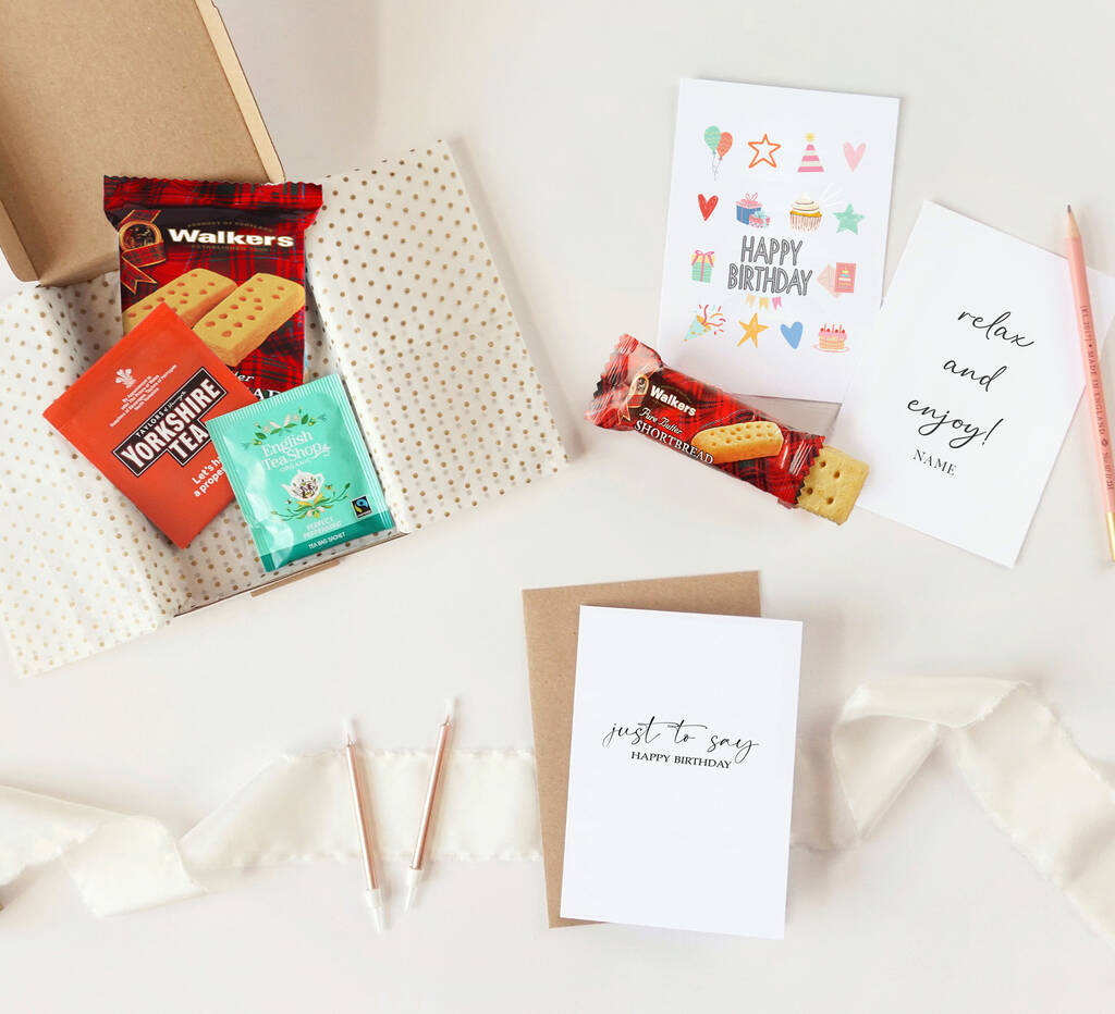 Tea And Biscuit With Card…Letterbox Gift By Creations