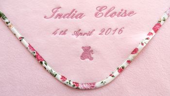 Personalised Embroidered Baby Blanket, 11 of 11