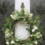White Foliage Door Wreath, thumbnail 1 of 3