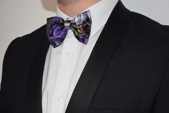 Modern Bow Tie Madeline Print In Purple, 3 of 4