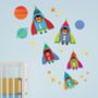 Childrens Space Wall Sticker Pack, thumbnail 2 of 4