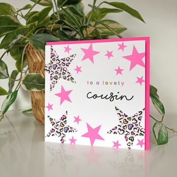 Leopard Love Stars Birthday Card, 6 of 12