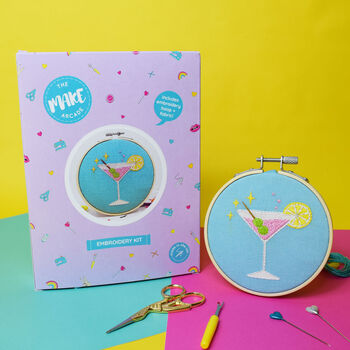 'Crafty Cocktail' Embroidery Craft Kit, 2 of 3