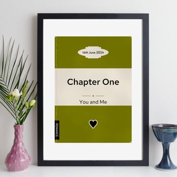 Couples Print Personalised Book Cover Gift, 7 of 12