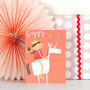 Mini Glittery Unicorn Birthday Card, thumbnail 1 of 5