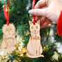 Personalised Cat Breed Wooden Christmas Decoration, thumbnail 1 of 10