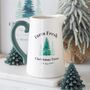 Farm Fresh Christmas Trees Ceramic Flower Jug, thumbnail 1 of 2