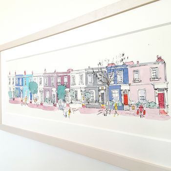 Portobello Road Colourful Houses Limited Edition Print, 10 of 10