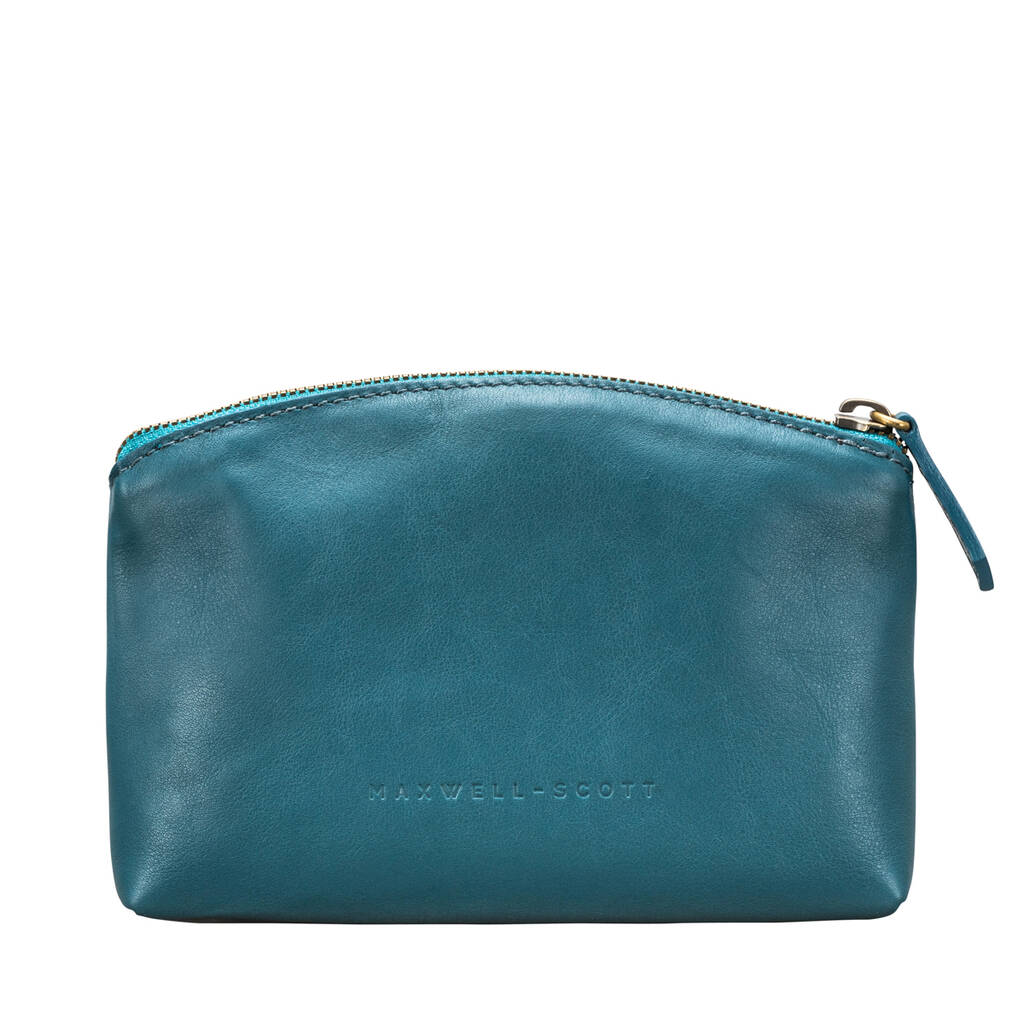 Women's Small Soft Leather Make Up Bag 'Chia Nappa' By Maxwell Scott ...