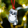 Raccoon Christmas Tree Decoration, thumbnail 1 of 5