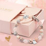 Rose Quartz Love Lock Bracelet For Women, thumbnail 1 of 9