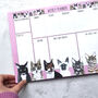 Cats Desk Weekly Planner Notepad, thumbnail 1 of 5
