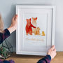 Personalised Bear Family Print, Unframed Or Framed, thumbnail 1 of 12