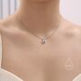 Moonstone Moon And Droplet Pendant Necklace, thumbnail 6 of 11