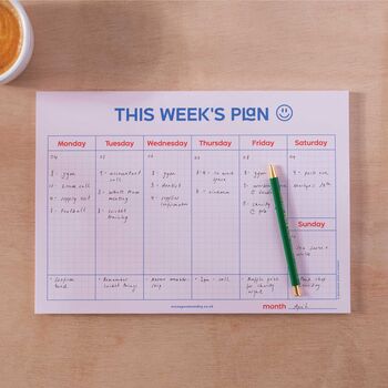 A4 Weekly Planner Pad | Everyday Is A School Day, 3 of 7