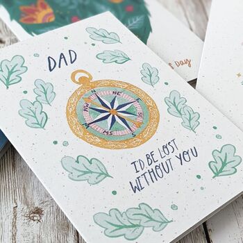 Dad I'd Be Lost Without You Father's Day Card, 2 of 3