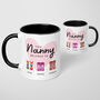 Personalised Nan Nanny Gran Mug Birthday Mothers Day, thumbnail 4 of 6