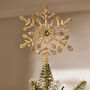 Shine Bright Handmade 3D Snowflake Tree Topper, thumbnail 1 of 5