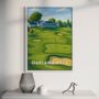 Oakland Hills Golf Course Poster – Golf Wall Art Print | Gift For Golfers, Dad, Husband, Golf Gift For Him, Father's Day Gifts, thumbnail 1 of 2