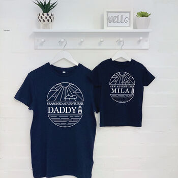 Adventurer Personalised Father And Child T Shirts, 3 of 7