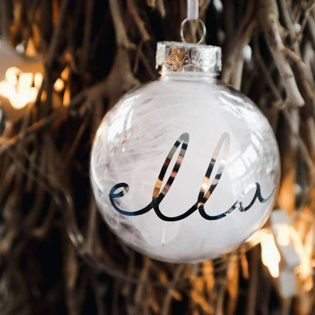 Personalised Christmas Bauble By Tiny Tortle | notonthehighstreet.com