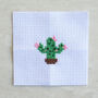 Kawaii Cactus Cross Stitch Kit, thumbnail 3 of 8