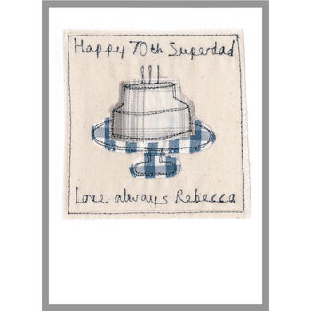 Personalised 80th Birthday Cupcake Card For Him, 6 of 8
