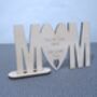 Personalised Wood Miniature Mother's Day Card, thumbnail 1 of 2