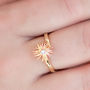 Sterling Silver Adjustable Sunshine Happiness Ring, thumbnail 3 of 8