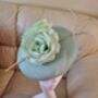 Mint Green Hat With Flower Detail, thumbnail 2 of 2