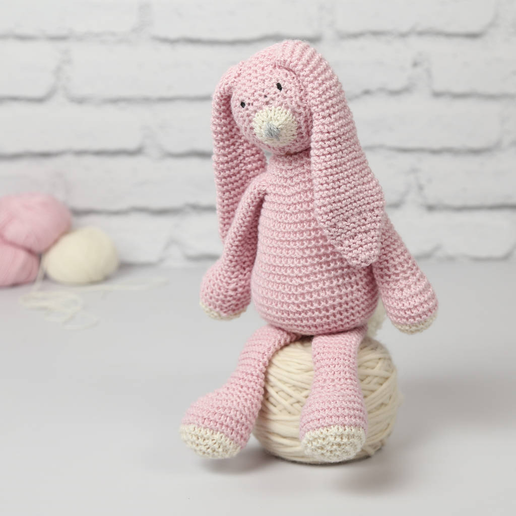 Mabel Bunny Knitting Kit, 1 of 10