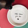 Personalised Dog Bowl With Hidden Message, thumbnail 2 of 5