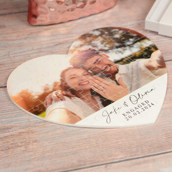 56 Piece Any Photo Heart Puzzle With Message, 2 of 6