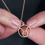 18ct Gold Vermeil Plated Zodiac Charm Necklace, thumbnail 2 of 7
