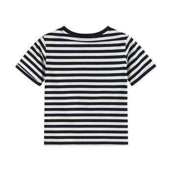 Zippy Navy Stripe T Shirt, 2 of 7