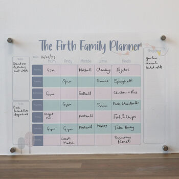 Personalised Wall Family Planner, 8 of 8