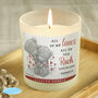 Personalised Me To You Love Scented Candle Jar, thumbnail 1 of 3