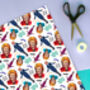 Cilla Inspired Wrapping Paper, Retro Camp 80s Gift Wrap, thumbnail 2 of 12