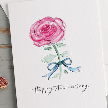 'Happy Anniversary' Rose Card, 2 of 3