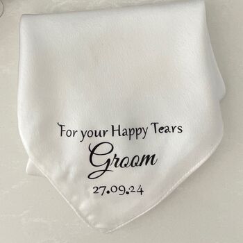 Personalised Father Of The Bride / Groom Handkerchief, 4 of 8