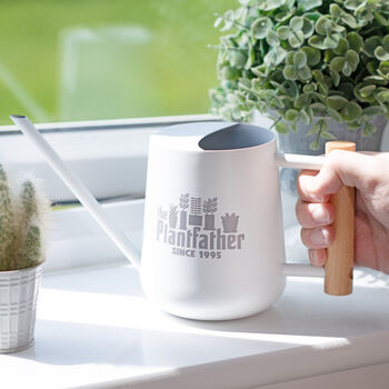 Personalised 'The Plantfather' Home Indoor Watering Can, 2 of 4