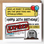 20th Birthday Card Teens Expired For Son/Brother/Boys/Him, thumbnail 1 of 6