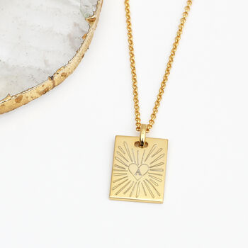 18ct Gold Plated Or Silver Talisman Necklace, 2 of 4
